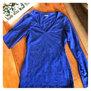 Long Sleeved Blue Tee